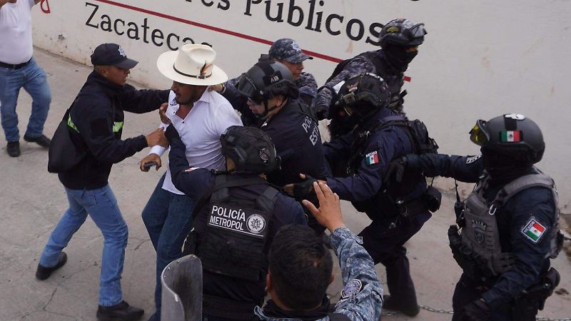 Violento repliegue de productores en Zacatecas